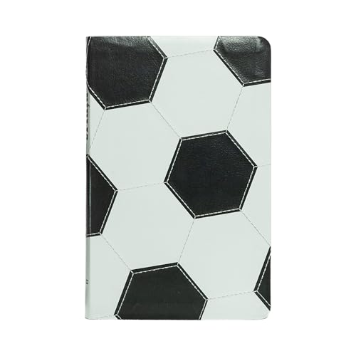 Bíblia NVI Slim, Capa de futebol, Couro-soft preto e branco, Luxo: Bíblia NVI Compacta