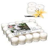 ✅ Vela aromática: velas aromáticas en blanco / blanco como decoración en el comedor y el salón, pero también para un ambiente acogedor en el dormitorio y el baño