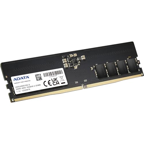 Image of ADATA Premier DDR5 4800MHz 32GB (2x16GB) UDIMM Memory RAM Module Kit (AD5U480016G-DT)