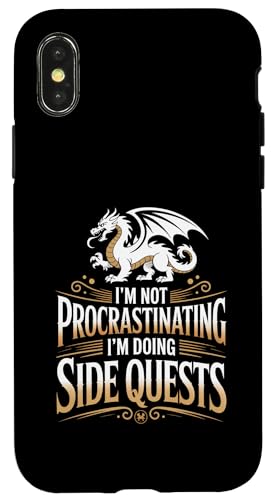 I'm Not Procrastinating I'm Doing Side Quest - RPGQ[}[ X}zP[X iPhone X/XS p
