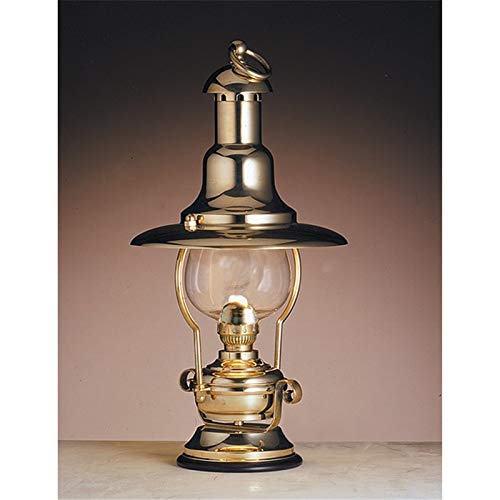 Véritable lampe à pétrole en laiton verre pour lampe de table