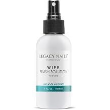 Legacy Nails Professional WIPE FINISH SOLUTION 4 FL OZ - Multi-purpose cleaning agent for acrylic or gel nails - cleaning manicure implements and tools