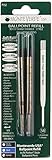 Color de la tinta: negro Monteverde - Cartucho para bolígrafos Parker (trazo suave, punta extragruesa, 2 unidades), color negro