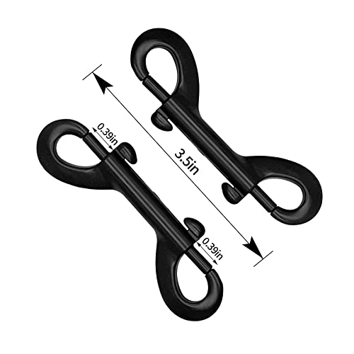 10 Pcs Bolt Snaps Double Ended Hook Heavy Duty Trigger Button, 3.5 Inch Metal Clip Zinc Alloy Traction Rope Buckle For Dogs, For Keychain Garage Feed Buckets Hammock Clothesline Fasteners Multicolour #TOP1