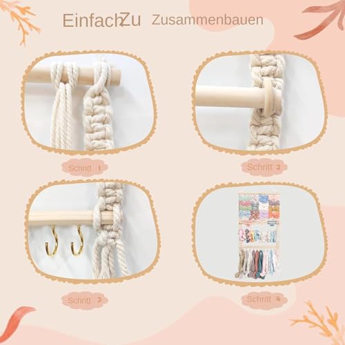 Support décoratif à suspendre en bois de hêtre durable et élégant - 6
