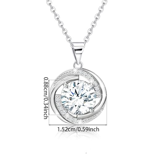 Image of Sterling Silver Pendant Necklace Charms Hypoallergenic Fashion Jewelry Dainty Valentines Day Birthday Gift for Women