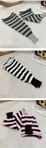 Image of Women Leg Warmer Vintage Striped Leg Socks for Spicy Girls Cute Slim