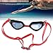 MAVIS LAVEN Swimming Racing Goggles, Color Coating, PC Lenses, Good Light, Soft Silicone Band, Swimming Goggles for Underwater Diving (Red)