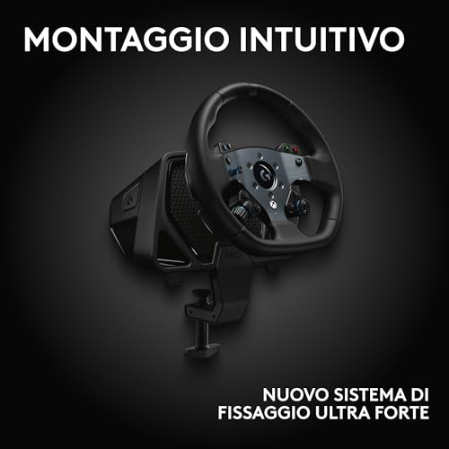 PRO Racing Wheel - Volante per PC, Xbox Series X|S, Xbox One, trasmissione diretta con forza di 11 Nm, feedback ultra-realistico, leve del cambio magnetiche, doppia frizione - Nero - Controller - Immagine 6