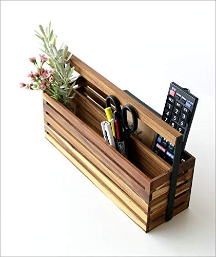 Amazon｜リモコン 収納 リモコンラック 木製 チーク おしゃれ