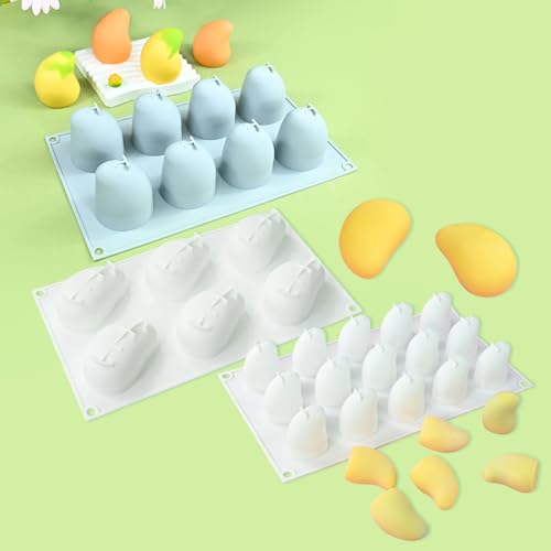 Moule silicone mangue 3D cuisson micro-ondes gâteau chocolat et mousse - 3