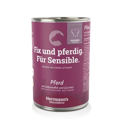 Herrmann's Pferd mit Süßkartoffel und Zucchini 400g