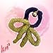 Mohair knitted Hair Clips, Mohair Hair Bows, Handmade Hair Bow, Hair Accessories for Women Toddlers Teens Kids (light-green)