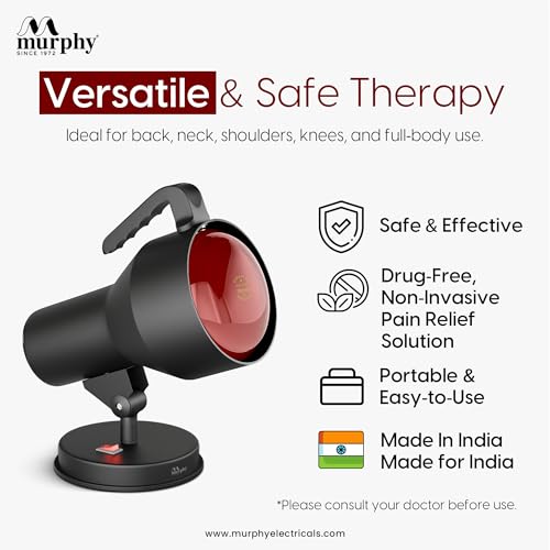 Image of Murphy Infrared Heat Therapy Lamp : Pack of 2 (Black)