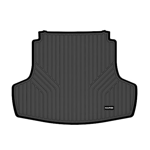 Image of HAFIDI All Weather Cargo Liner Fit for 2020-2026 Hyundai Sonata & 2021-2026 Kia K5 Car Cargo Mat TPE Automotive Trunk Mat Custom Accessories - Black