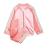 adidas trainingsanzug kinder 116 weiches Gewebe adidas Unisex Baby 3s Tric Trainingsanzug, Top:light Pink/White Bottom:hazy Rose S21/White, 9 Monate EU