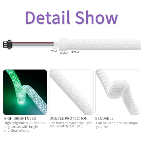 Cinta LED Neon RGB Flexible 5M con Controlador DC12V miniatura 5