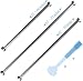 SACHUKOT Barra de cortina de ducha extensible 105-190 cm, antideslizante, nunca se...