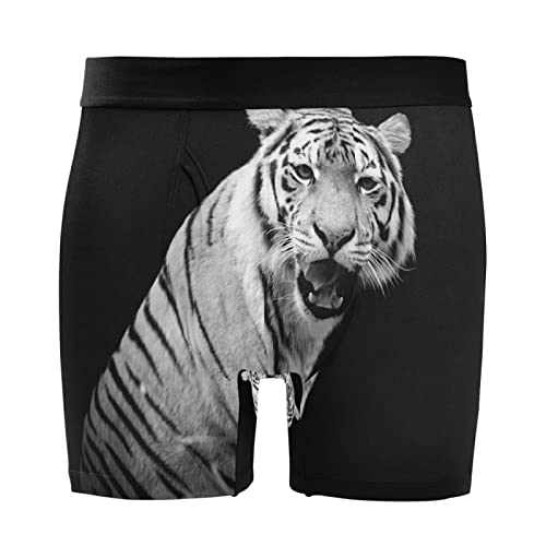 Bóxer para hombre Vnurnrn calzoncillos elásticos pack de 2 en negro y blanco