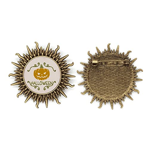 Broche en métal motif citrouille d'Halloween à offrir pour les petits cadeaux de fête