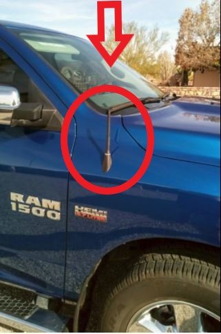 Trunknets Inc 6 3/4″ Antenna Mast For Dodge Ram 1500 2009 2010 2011 2012 2013 2014 2015 2016 2017 2018 2019 New #TOP3