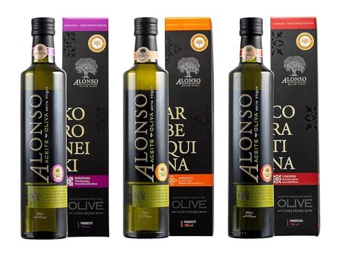 Aceite de oliva Alonso trio de variedades 50.7 fl oz