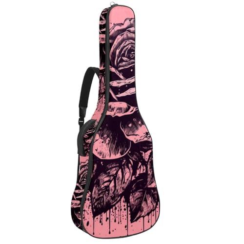 Sac pour guitare acoustique imperméable avec couche de protection éponge