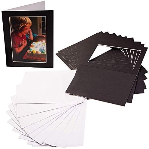 iFrame Self-Standing Greeting Cards with Photo Insert | Genuine Matboard Cards & Included Envelopes | Holds 4” x 6” in. Photo | Customizable DIY Cards for Holiday, Thank You, Graduation (15-Pack)