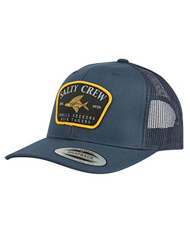 SALTY CREW Men s Leeward Retro Trucker Hat Navy OS
