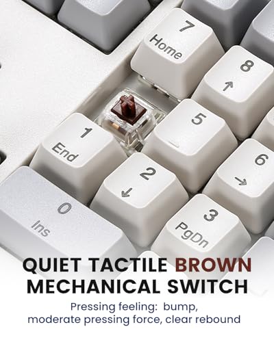 Clavier mécanique filaire Perixx PERIBOARD-108M idéal pour la dactylo et le code US