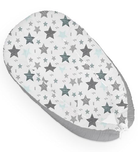 Multifunktionale Kuschelnest Babynest Kokon für Babys und Säuglinge, Nestchen, Reisebett, 100% Baumwolle, antiallergisch
