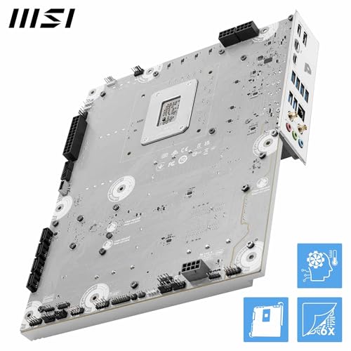 Image of MSI PRO Z890-S WiFi PZ Motherboard - ATX - Supports Intel Core Ultra Processors (Series 2), LGA 1851 - DDR5 Memory, 1 x PCIe 5.0 x16, 1 x M.2 Gen5, 2.5G LAN, Wi-Fi 7, Back-Connect, Silver