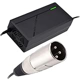 Adecuado para scooter, silla de ruedas de movilidad, motocicleta, bicicleta eléctrica, cortacésped, barco marino con conector XLR macho de 3 pines.