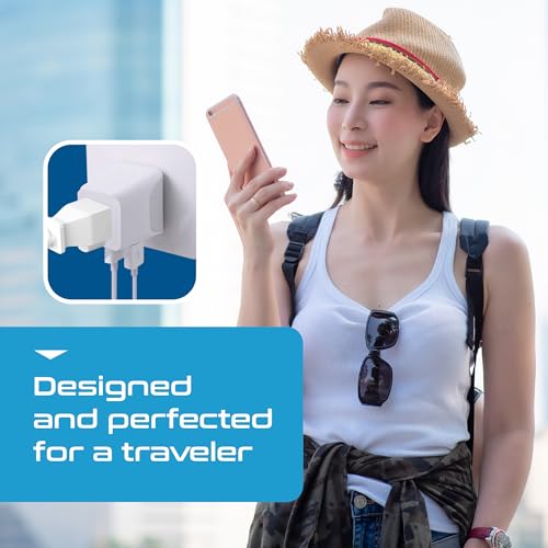 Image of Ceptics Thailand Travel Plug Adapter - Type O Power Adapter with USB-C & A + USA Input - Ultra Compact,3-in-1 Safe Grounded Adapter Plug for Thailand