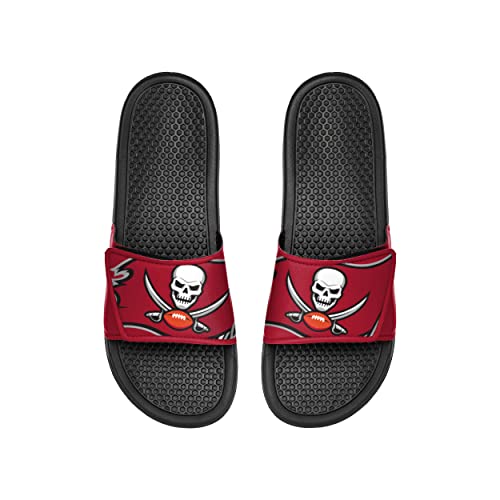 FOCO Tampa Bay Buccaneers NFL Mens Cropped Big Logo Slide - S