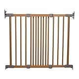 Tür- & Treppenschutzgitter Baby Dan Flexi Fit Holz Tür und Treppenschutzgitter, TÜV/GS geprüft, 69-106.5 cm, Farbe: Natur/Silber