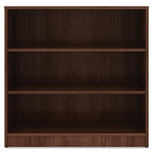 Lorell Walnut Laminate Bookcase, 36" X 36" X 12" #TOP1