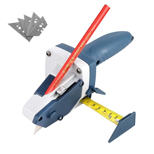 TRUTOPWAY Gypsum Board Cutter with Scale, Pencil & Blades