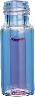 JG Finneran Interlocked R.A.M. 30209-1232A Glass Flat Bottom Limited Volume Large Opening Vial/Insert, Clear, 300µL Capacity (Case of 100)