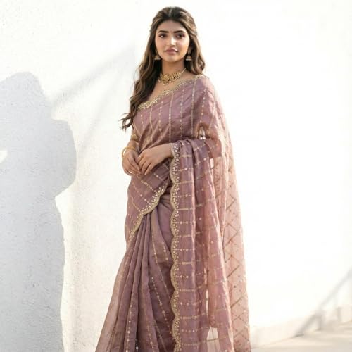 Image of Amazon Brand - Tavasya Womens Saree