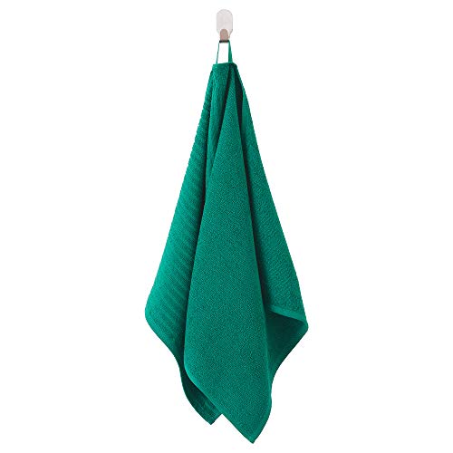 Serviette de toilette en coton vert foncé Vågsjön pour créer une ambiance spa