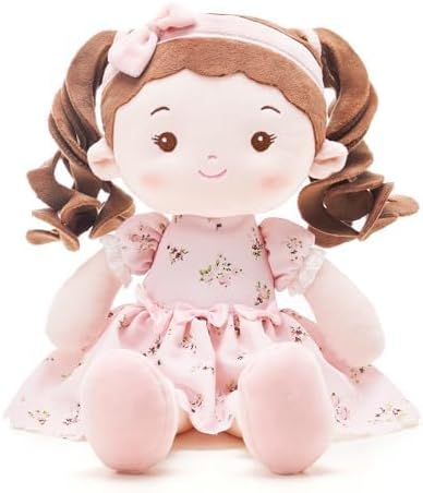 Soft Baby Doll Toys (16''), My First Baby Rag Doll for 1 Year-Old Girl Birthday Gift, Christmas Plush Toys Gift for Toddler Kids Infants -Princess Breeze Princess Breeze-pink image 4 of 8 B0CQQFFZVN