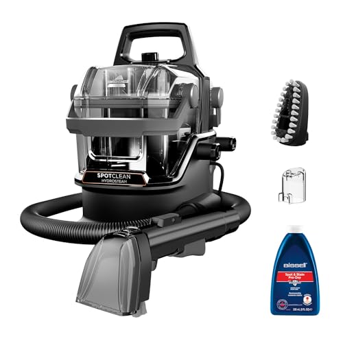 BISSELL SpotClean® HydroSteam™ | Limpiador de manchas | Eliminación de manchas de forma más rápida y mejor | Tecnología HydroSteam™ | Vaporiza, friega y aspira | 3689N