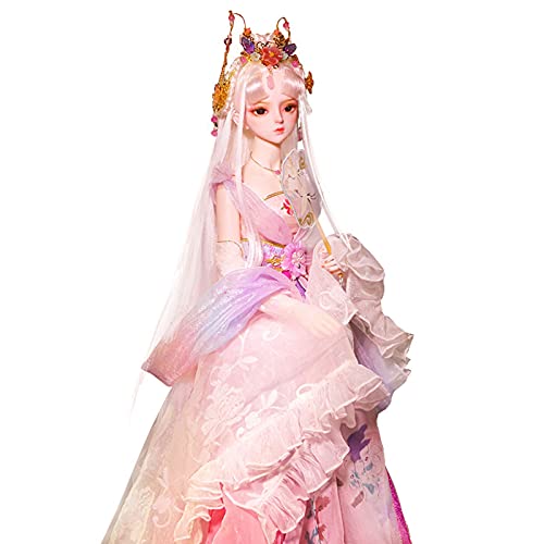 YZDKJDZ 1/3 BJD Puppe 24 Zoll 34 Kugelgelenkpuppe , Alte Chinesische Hanfu-Puppen Enthalten Kleid/Kleidung Set…