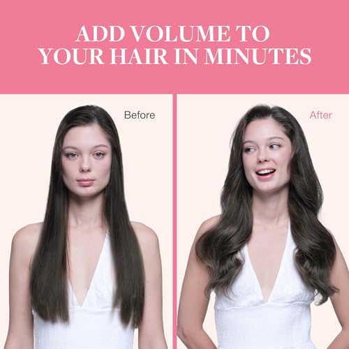 GOO GOO Clip in Hair Extensions Human Hair, 22inch 150g 9Pcs, #1C Mocha Brown, Hair extensions for women, Human Hair Extensions Clip in by GOO GOO - Image 4