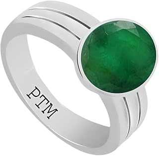Ptm 925 Sterling Silver Emerald/Panna 3.25 Ratti to 10.25 Ratti or 3 Carat to 9.35 Carat Astrological Gemstone Bis Hallmar... Price In India