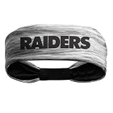 Littlearth Unisex-Adult NFL Oakland Raiders Tigerspace Headband, Grey, One Size, (300688-RAID)