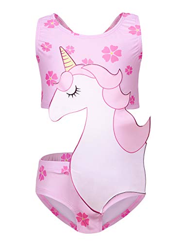 Kantenia Pequenas Meninas Um Fato de Peça Bikini Seco Rápido Roupa de Praia Terno de Banho Beachwear