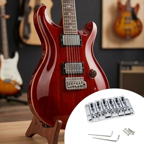 Pont fixe de guitare en alliage de zinc pour installer facilement son chevalet chez soi - 2
