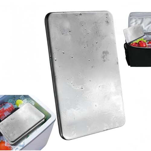 ステンレス 保冷剤 倍速凍結 & 驚異の保冷力 最高な冷却用品 ステンレス製アイス保冷剤 長持ち 繰り返し使用可 ちょうほうけい (一つ,四角い)